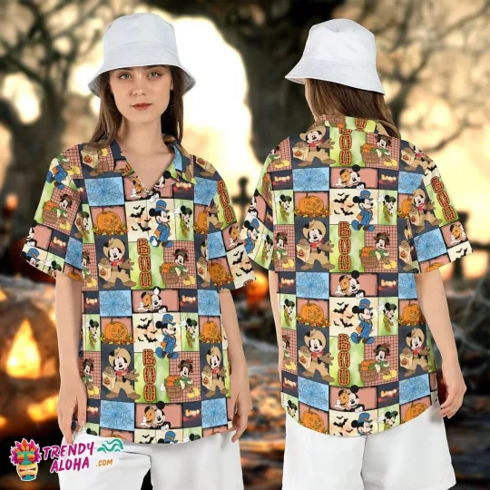 Discover Boo Mickey Spooky Season Halloween Pumpkins Disney Aloha Top