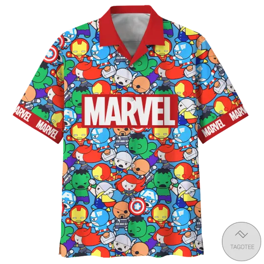 Discover Disney Marvel Comics Theme Cute Cartoon Aloha Hawaiian Shirt
