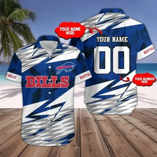 Discover Buffalo Football Team Billss Hawaiian Button Down Shirt Unisex Adults