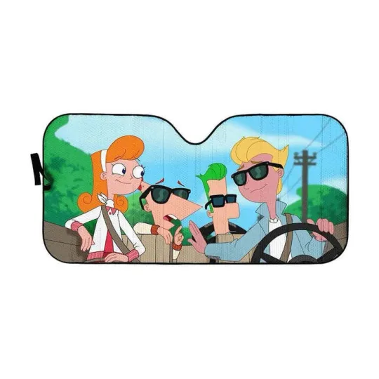 Discover PHINEAS AND FERB Car Auto Sunshade