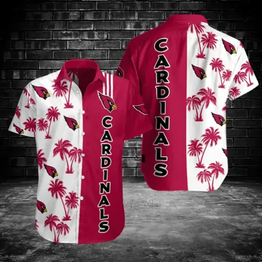 Discover Arizonna Football Team Cardinalss Hawaiian Button Down Shirt Unisex Adults