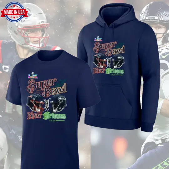 Discover Patriots vs Seahawks Super Bowl LX Final Matchup Hoodie