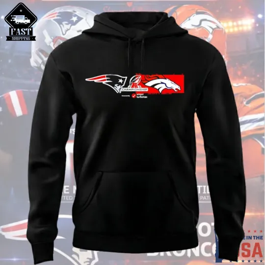 NE Patriots 2026 AFC Championship vs Denver Broncos Hoodie