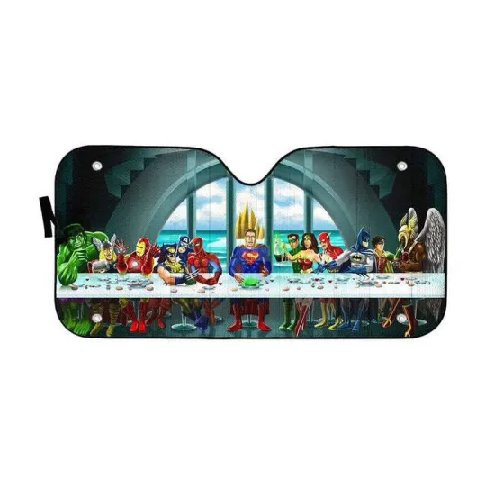 Discover The Last Supper Heroes Auto Car SunShade