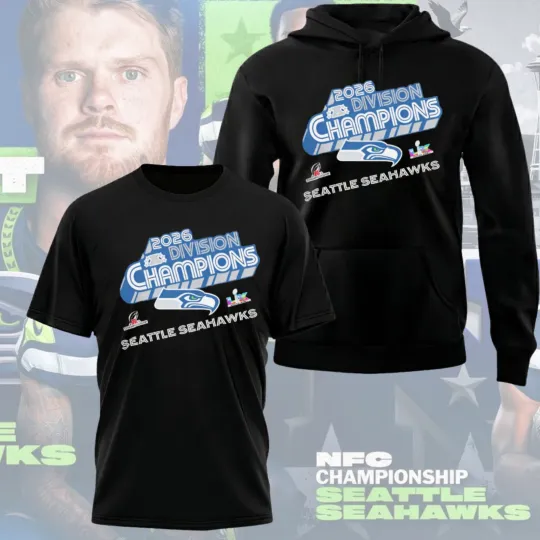Discover Seahawks 2026 Football Division Champions Hoodie