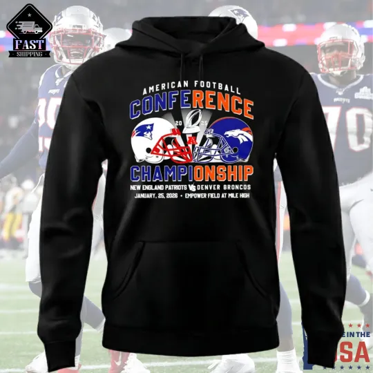NE Patriots 2026 AFC Championship vs Denver Broncos Hoodie