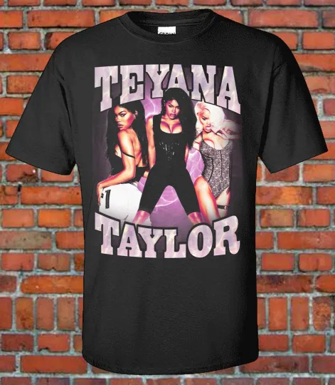 Discover TEYANA Taylor Graphics Shirt Unisex Tee Bootleg Style Vintage Rap tee, 90's