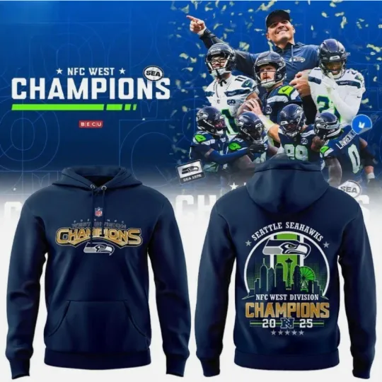 Discover Seattle NFC 2026 West Division Champions Hoodie