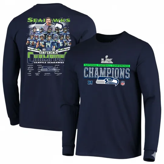 Seattle Seahawks 2025 NFC Championship Long Sleeve, Gift For Fans