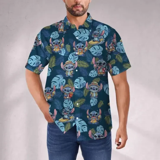 Discover Disney Lilo And Stitch Stitch Ice Cream Summer Aloha Hawaiian Shirt