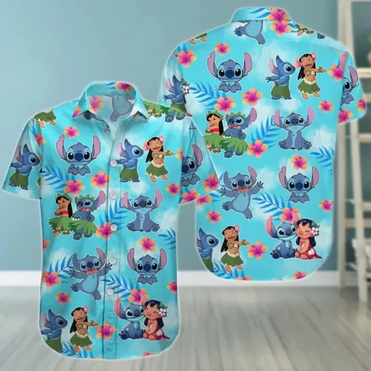 Discover Disney Lilo And Stitch Aloha Stitch Cute Summer Beach Vacation Hawaiian Shirt