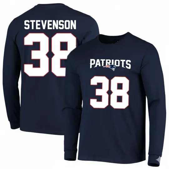 Discover Rhamondre Stevenson #38 Patriots Name and Number Two Long Sleeve, Gift For Fans