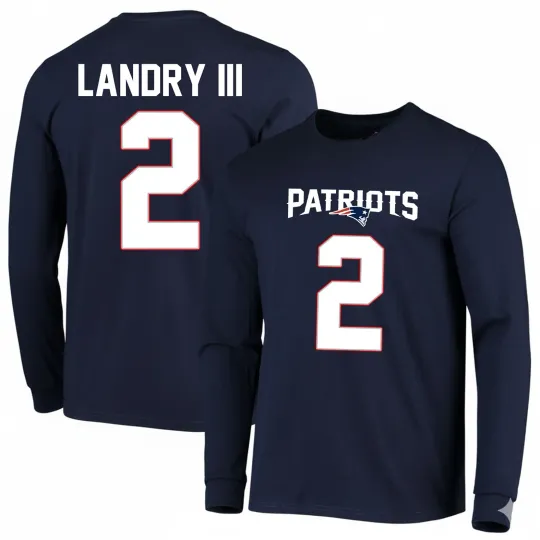 Discover Harold Landry III #2 Patriots Name and Number Two Long Sleeve, Gift For Fans