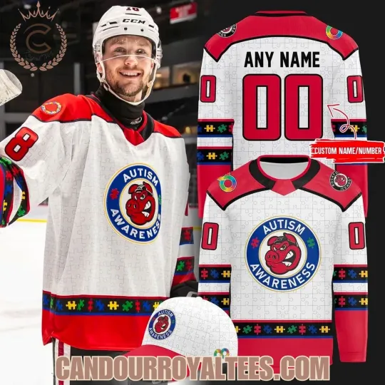 Discover Personalized Rockford IceHogs 2026 Autism Awareness Hockey Shirt Men's Fan Gear