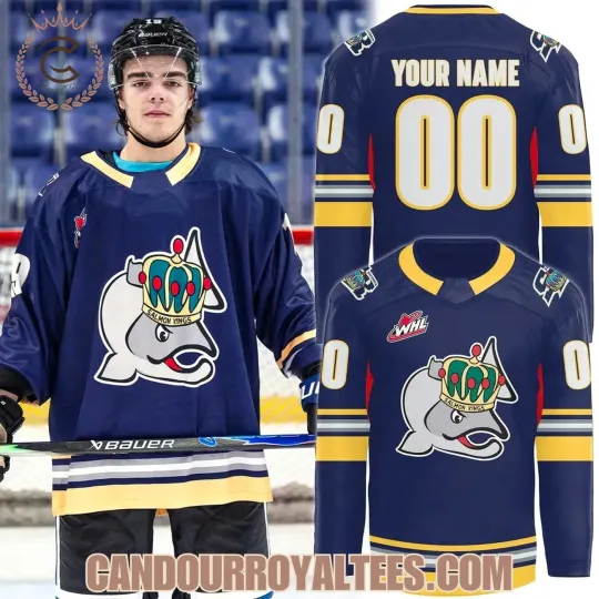 Discover Personalized Victoria Royals Salmon Kings Hockey Shirt Men's Fan Gear All Print