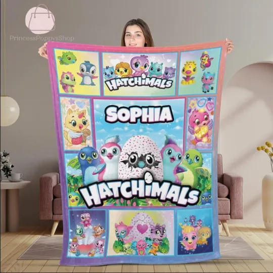 Discover Personalized Hatchimals Blanket, Hatchimals Birthday Gift