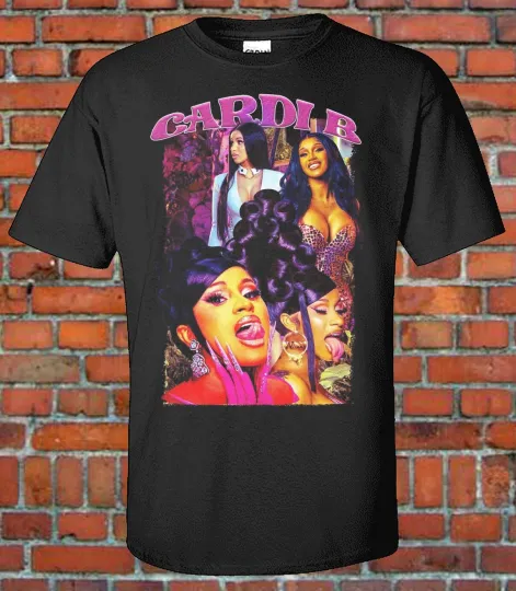 Discover Cardi B Retro 90s Style Bootleg T-Shirt Vintage Tour Merch