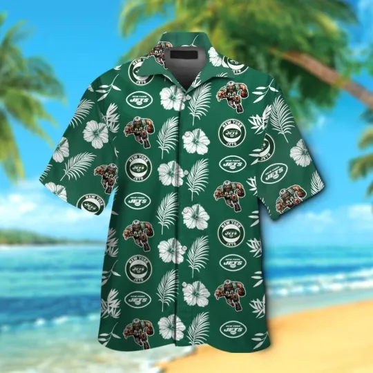 Discover New York Jets Aloha Hawaiian Shirt