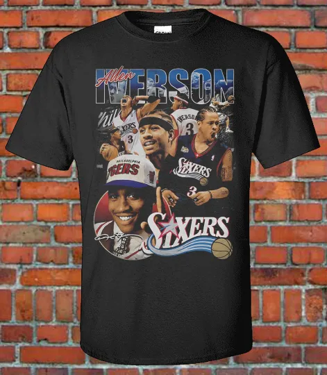 Discover Iverson Bootleg Style 90s Graphic T-Shirt