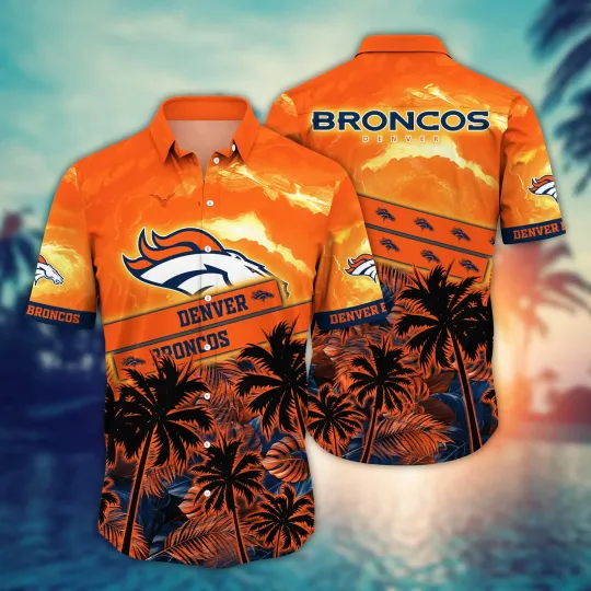 Discover Denver Broncos football Hawaiian Shirt Hot Sandstime Aloha Shirt
