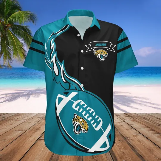 Discover Jacksonville Jaguars Football Graphic Aloha Hawaiian Shirt