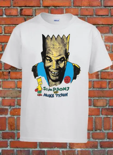 Discover Bootleg Bart Vs Tyson 90s Graphic T-Shirt