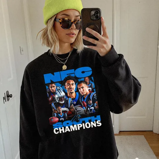 Carolina Panthers 2025 NFC South Division Champions Sweatshirt