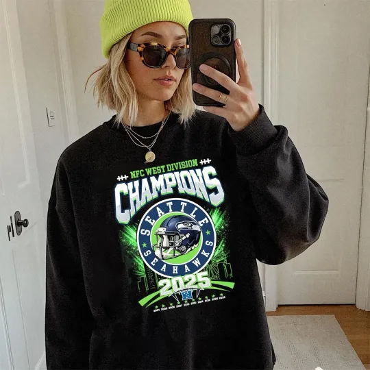 Seattle Seahawks 2025 NFC West Division Champions Sweatshirt