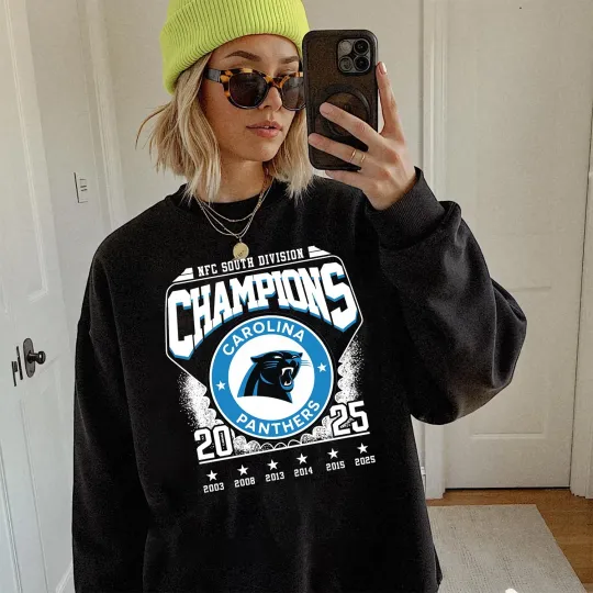 Carolina Panthers 2025 NFC South Champions Sweatshirt