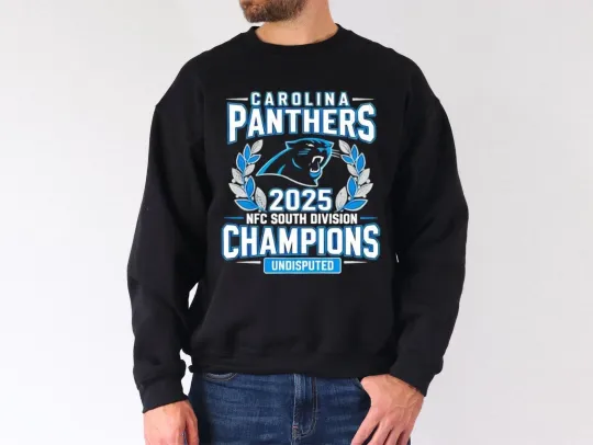 Carolina Panthers 2025 NFC South Division Champions Sweatshirt
