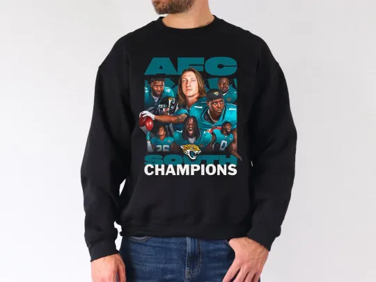 Discover 2025 AFC South Champions Jacksonville Jaguars Sweatshirt, Size S to 5XL