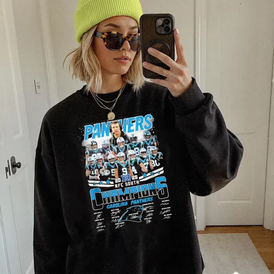 Carolina Panthers Team NFC South Champions 2025 Sweatshirt