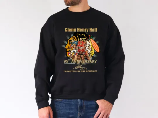 Discover Glenn Hall 1931-2026 Thank You For Memories  Sweatshirt, Full Size