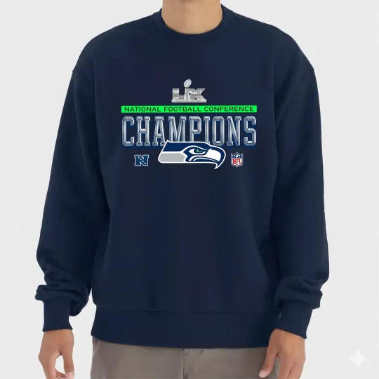 Discover Seattle Seahawks 2025 NFC Champions Sweatshirt
