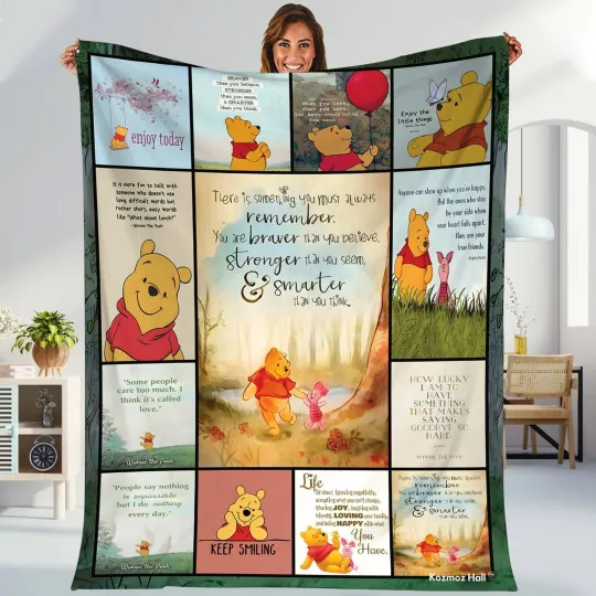 Discover Pooh And Piglet Winnie-the-Pooh Fleece Blanket, Pooh And Piglet Blanket