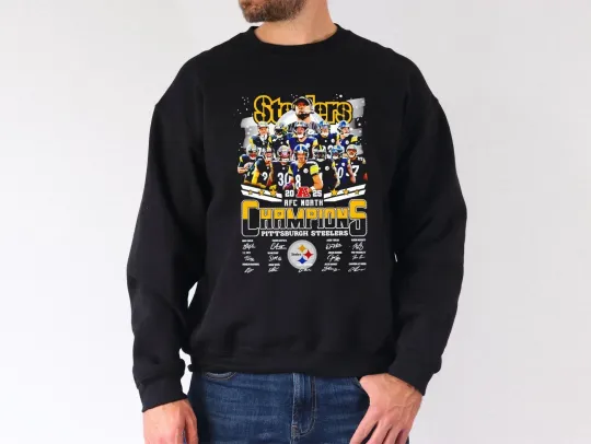 Discover Pittsburgh Steeler AFC North Champions 2025 Sweatshirt