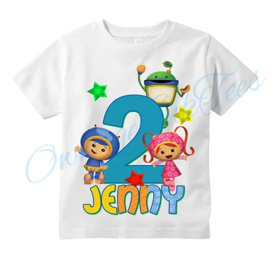 Discover Team Umizoomi Custom T-Shirt Personalize with Name and Age for Birthday
