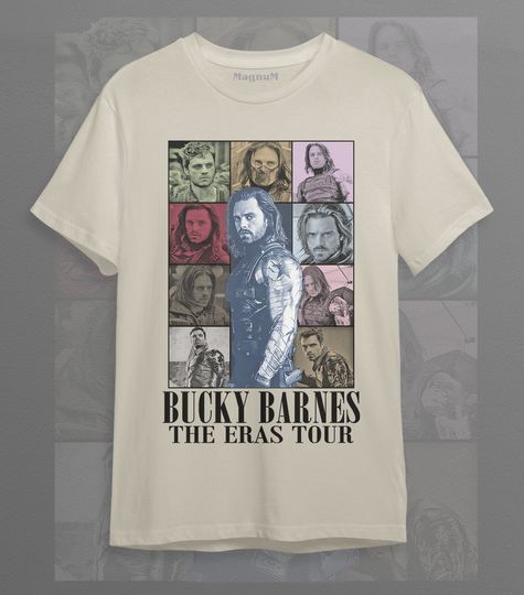 Discover Sebastian Stan BUCKYY Bn Barnes The Eras tour Unisex Softstyle T-Shirt ID