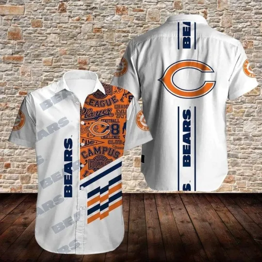 Chicago Football Campus Classic Hawaiian, Gift For Fans, Gift For Friends