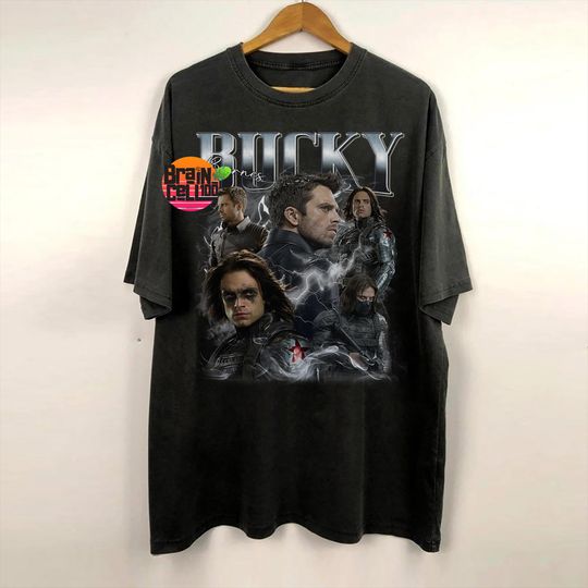 Graphic BUCKYY Bn Bn Barnes Sebastian Stan Vintage 90s Bootleg T-shirt