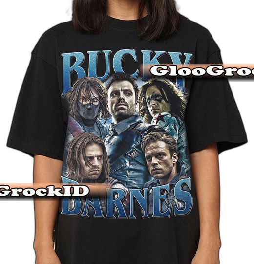 Discover BUCKYY Bn Barnes Sebastian Stan Marvel Winter Soldier Tee  Captain America Superhero T-Shirt  MCU Comic Merch  Gift for Fan, Super Soldier FD