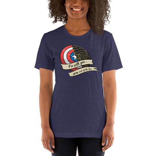 Discover Till the End of the Line t-shirt (stucky, steve rogers, BUCKYY Bn barnes)