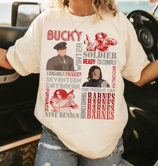 Discover Winter Soldier BUCKYY Bn Barnes Shirt, BUCKYY Bn Barnes Vintage Shirt, BUCKYY Bn Barnes Retro 90s Tshirt, BUCKYY Bn Barnes Retro Tee, The Winter Soldier