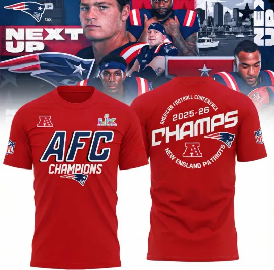 New England Patriots AFC Champions 25-26 T-Shirt