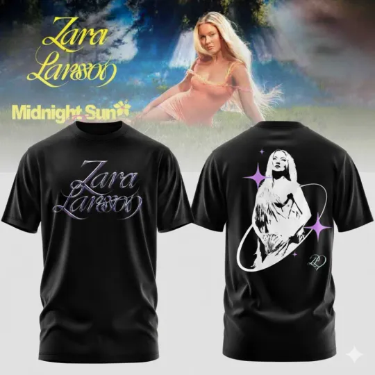 Discover HOT NEW ITEM! Zara Larsson Tour 2026 New Black T-Shirt