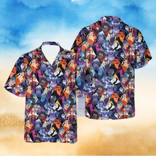 Discover Disney Villain Summer Hawaiian Shirt