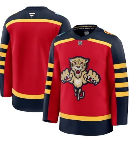 FLORIDA PANTHERS NHL 2026 Winter Classic Fanatics Premium Jersey Red Sz 50 M
