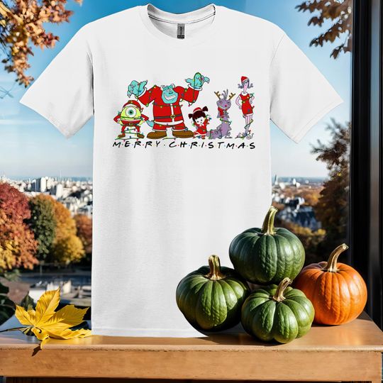 Discover Disney Monster, Inc Christmas T-Shirt Tshirt T Shirt Hoodie Unisex Men Women Kids (S-5XL) | Gildan Top for Boys & Girls SX212