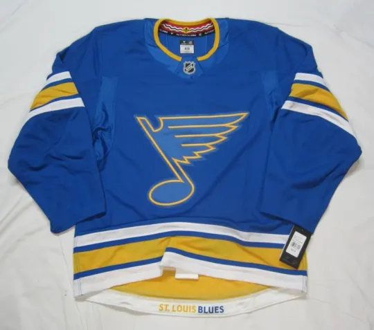size 48 St. Louis Blues Fanatics Authentic PRO NHL Hockey Jersey Home