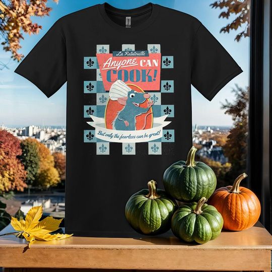 Discover Retro Disney Pixar Ratatouille T-Shirt Tshirt T Shirt Hoodie Unisex Men Women Kids (S-5XL) | Gildan Top for Boys & Girls SY602